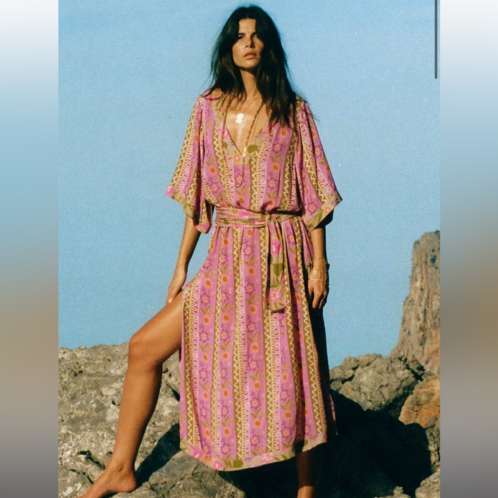 NWT Spell Goldie Gown in Desert Rose